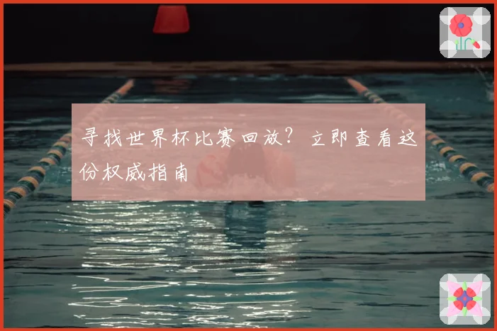 寻找世界杯比赛回放?立即查看这份权威指南